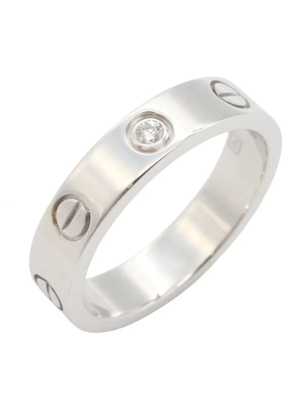 Cartier Ring Mini Love 18K White Gold Diamond